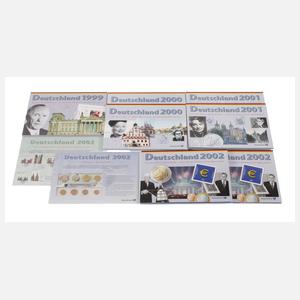 Konvolut Kursmünzensätze BRD