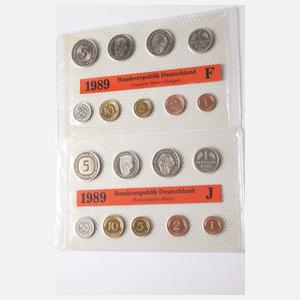 Konvolut DM und Euro Kursmünzensätze BRD