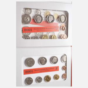 Konvolut DM und Euro Kursmünzensätze BRD