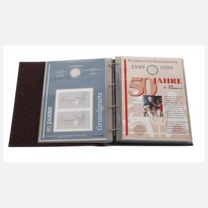 Konvolut Numisblätter DM und Euro BRD