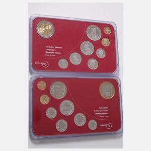 Konvolut Kursmünzensätze Schweiz