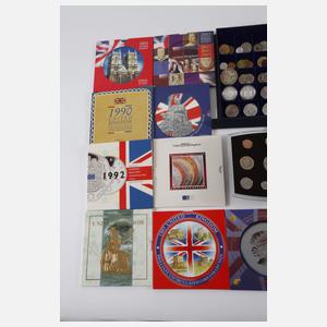 Konvolut Münzen USA und England