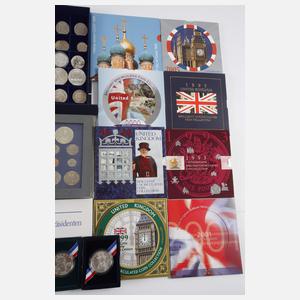 Konvolut Münzen USA und England