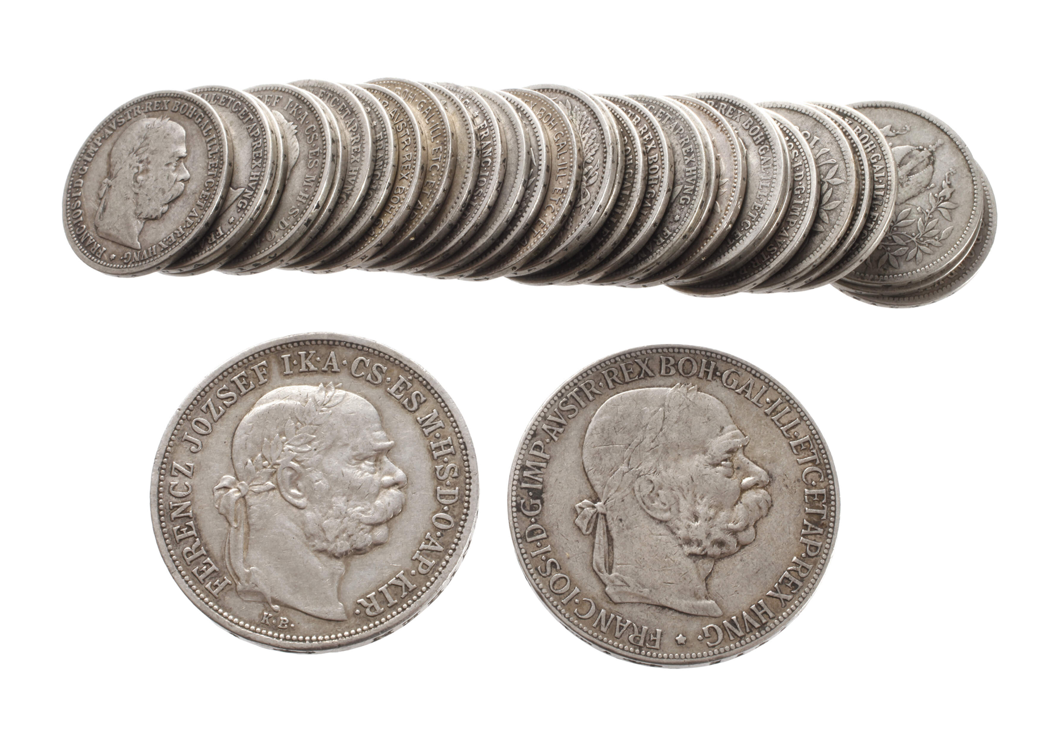 Konvolut Silbermünzen Österreich-Ungarn