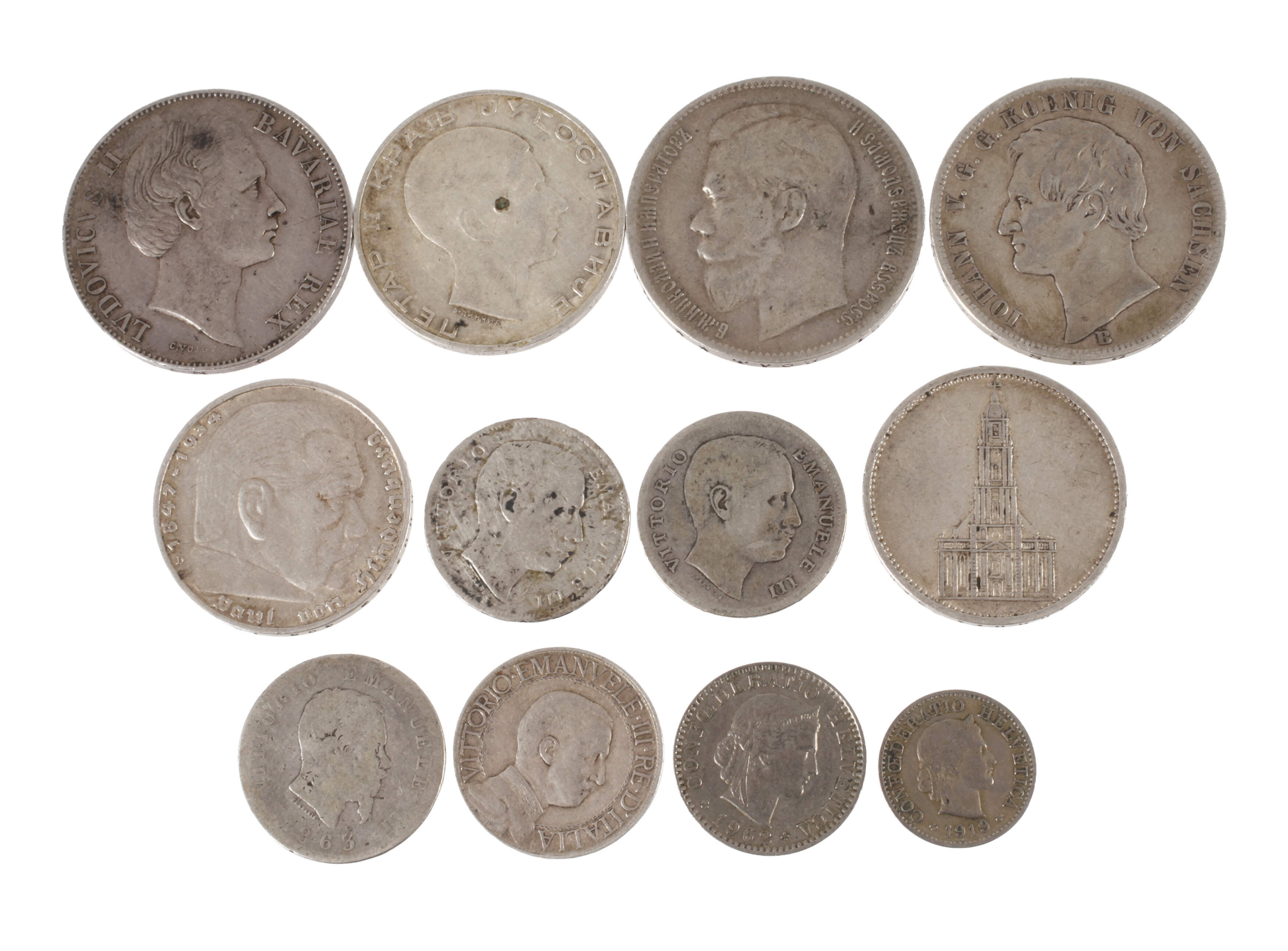 Konvolut Silbermünzen