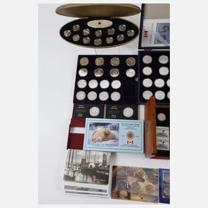 Konvolut Silbermünzen Kanada