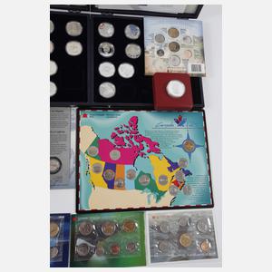 Konvolut Silbermünzen Kanada