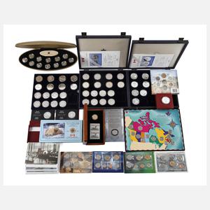 Konvolut Silbermünzen Kanada