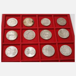 Konvolut Silbermünzen