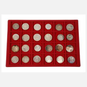 Konvolut Silbermünzen