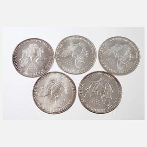 Konvolut Silberunzen USA