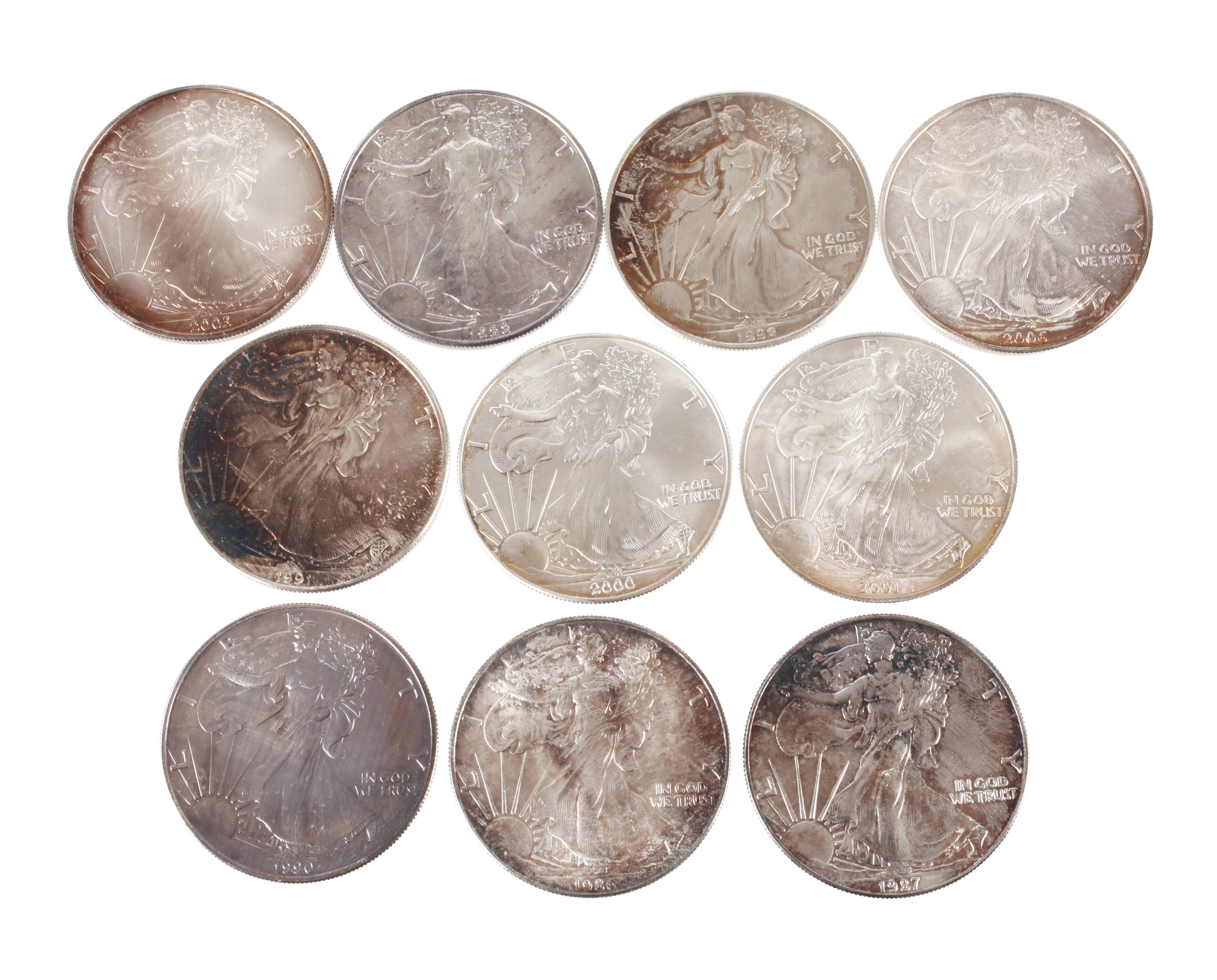 Konvolut Silberunzen USA