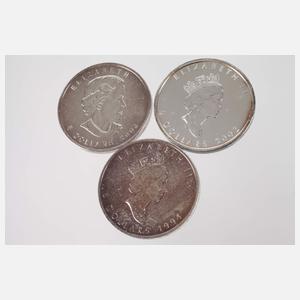 Konvolut Silberunzen Kanada