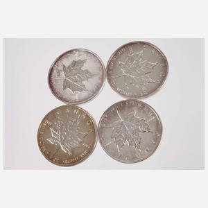 Konvolut Silberunzen Kanada