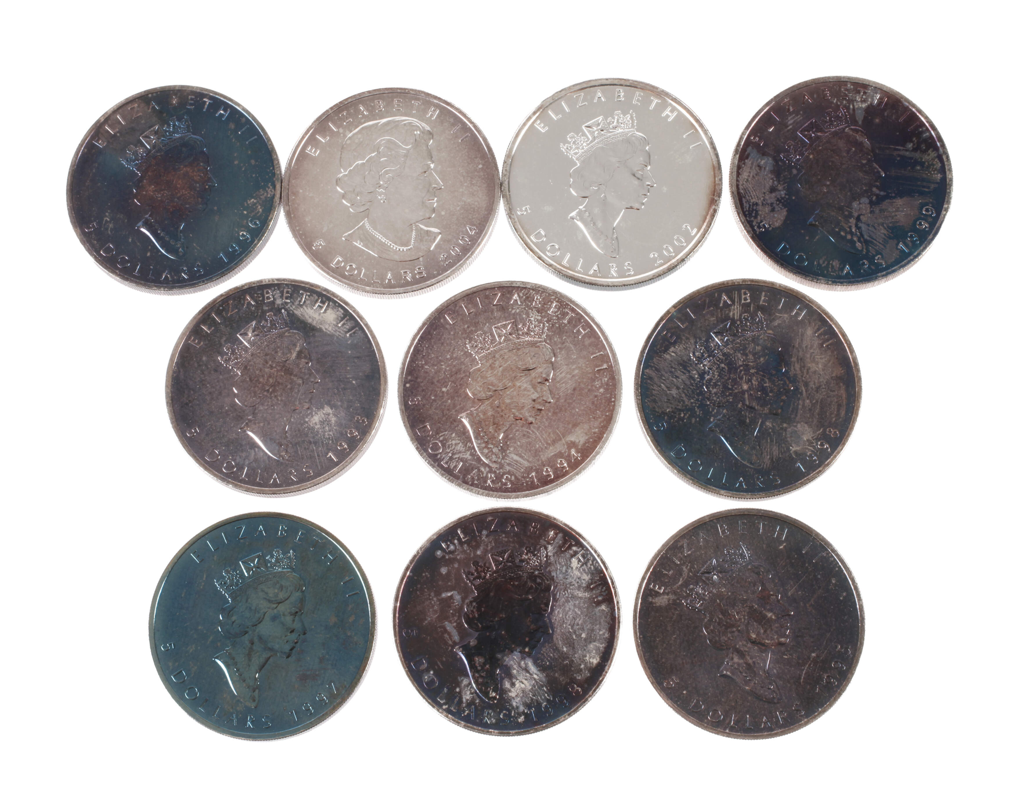 Konvolut Silberunzen Kanada