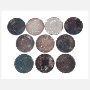 Konvolut Silberunzen Kanada