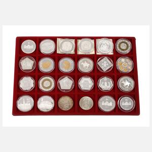 Konvolut Silbermünzen und -medaillen