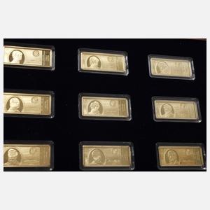Konvolut Goldmünzen, -barren und -medaillen