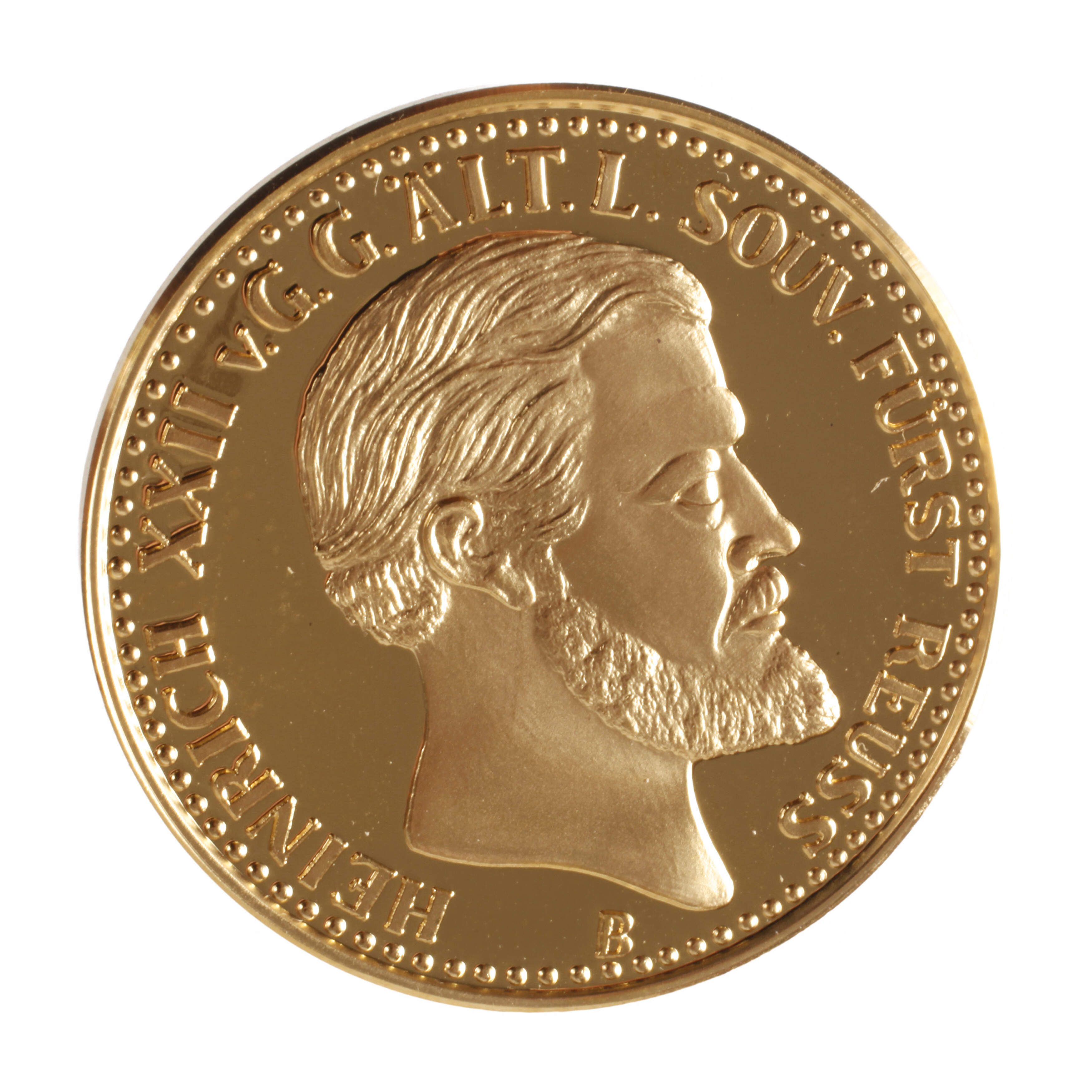 Stadttaler Greiz in Gold