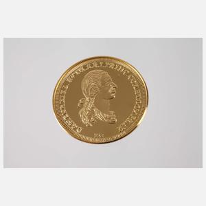 Stadttaler Greiz in Gold