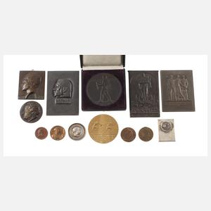 Konvolut Medaillen und Plaketten