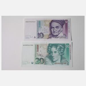 Geldscheine für 290 DM