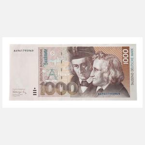 Geldschein 1000 DM