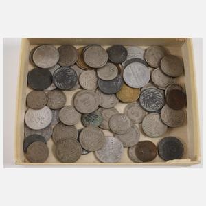 Konvolut Scheine und Kleinmünzen Deutsches Reich