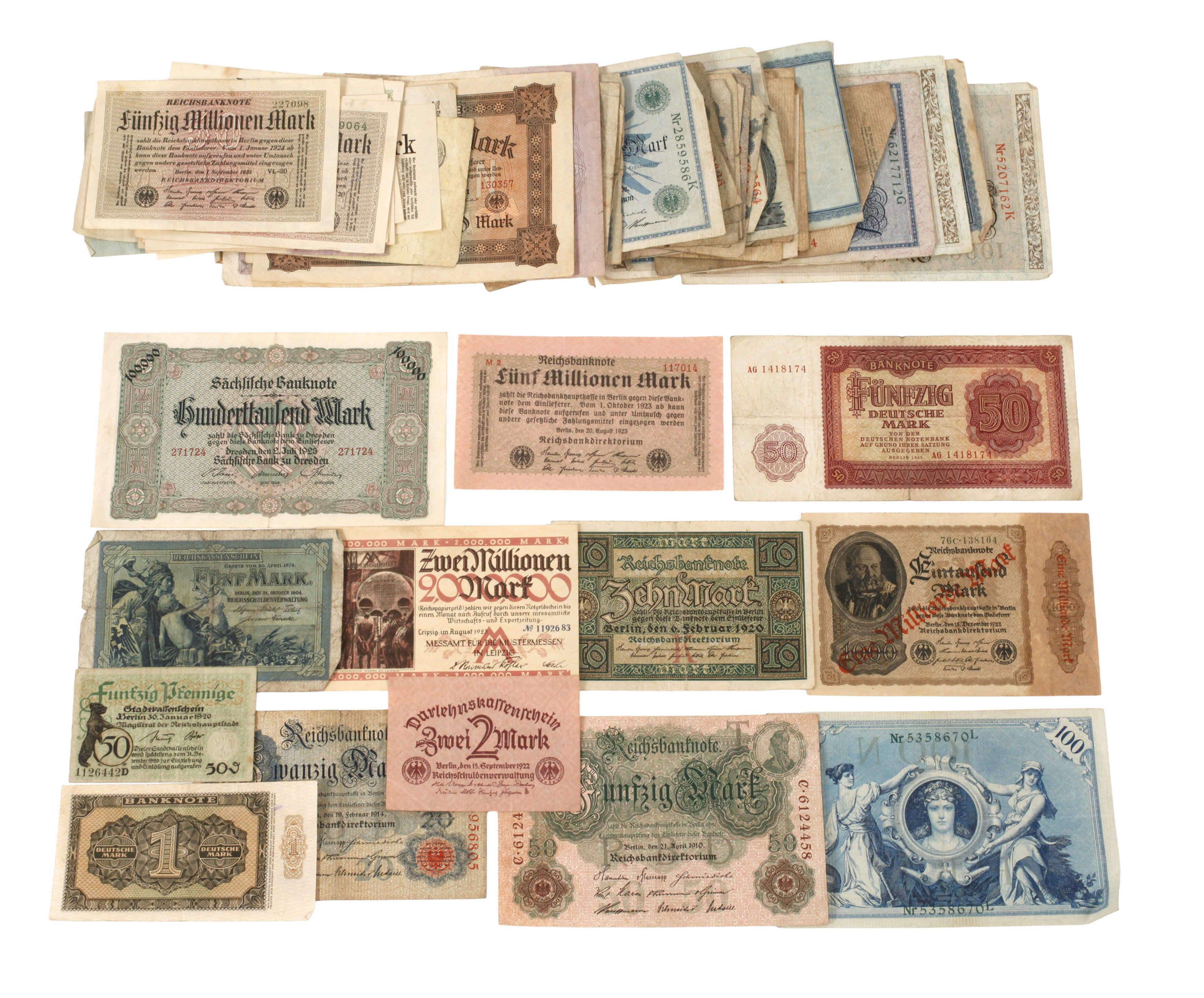 Konvolut alte Scheine