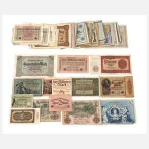 Konvolut alte Scheine