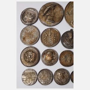 Konvolut Galvanos historischer Münzen & Medaillen