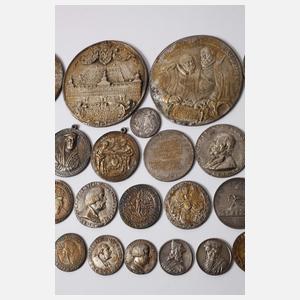 Konvolut Galvanos historischer Münzen & Medaillen