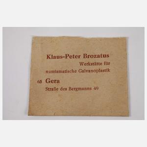 Konvolut Galvanos historischer Münzen & Medaillen