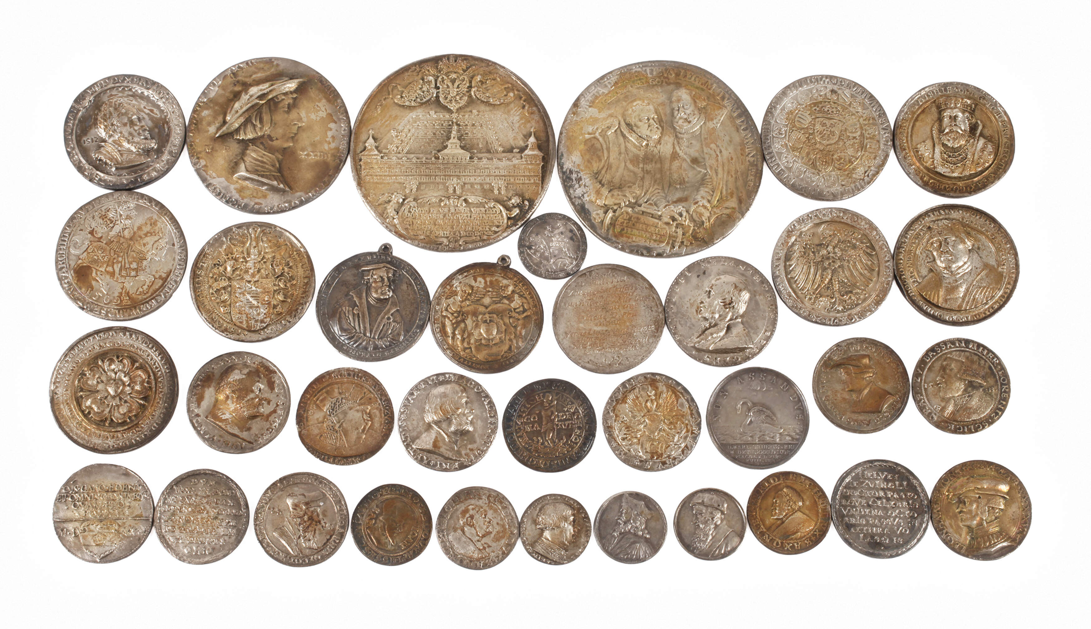 Konvolut Galvanos historischer Münzen & Medaillen