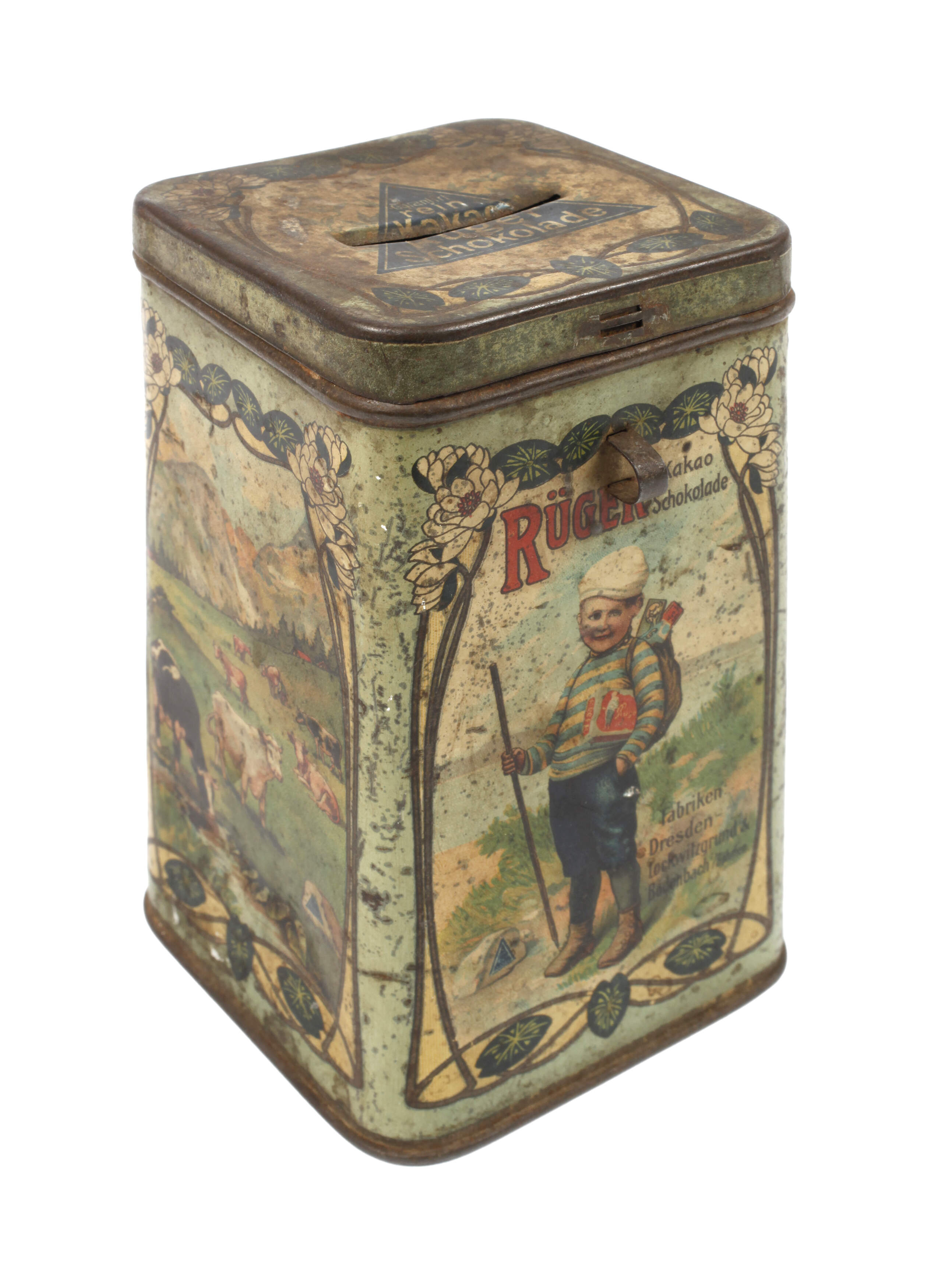 Spardose "Rüger Kakao- und Schokoladen-Fabriken"