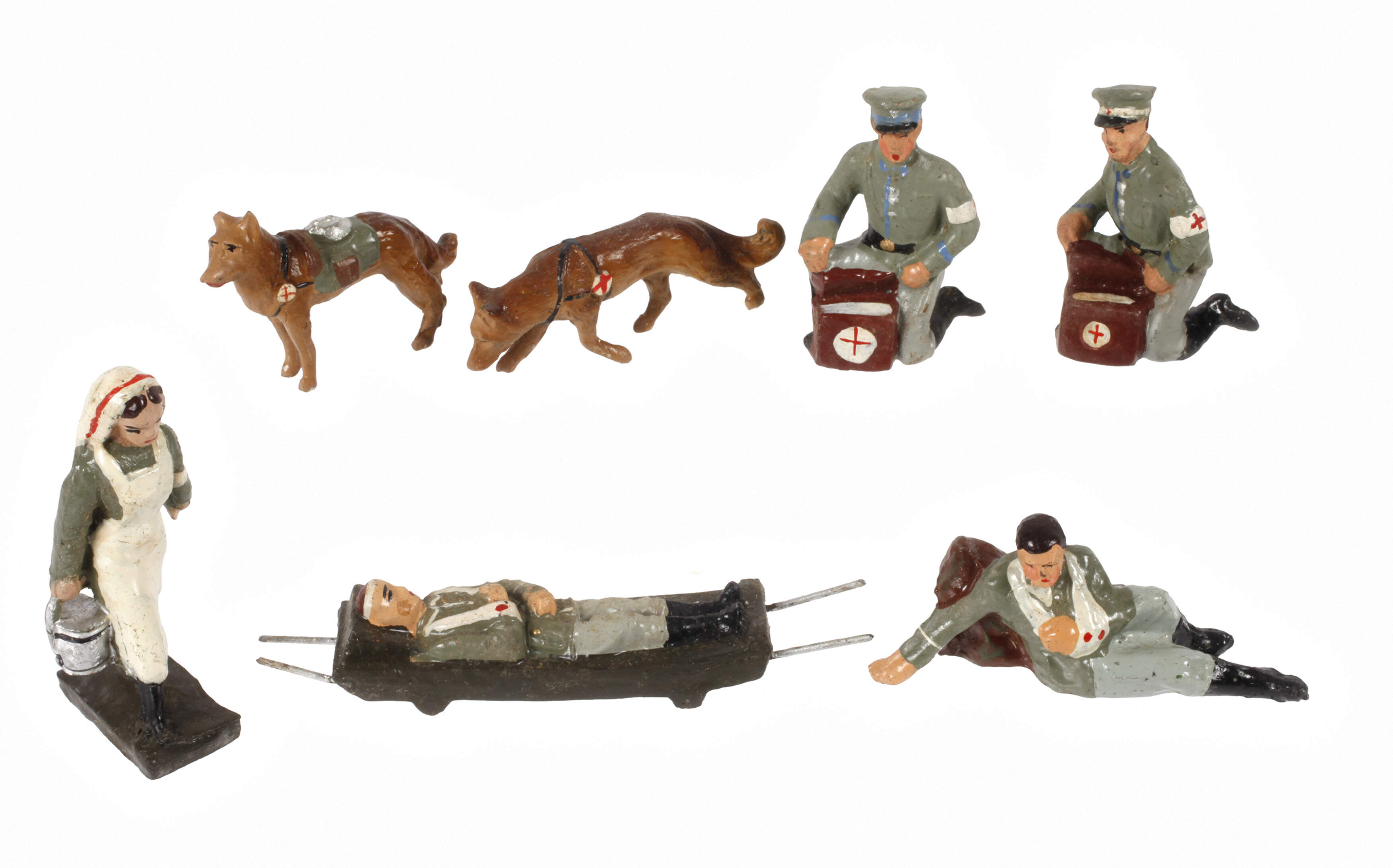 Massefiguren als Lazarettgruppe