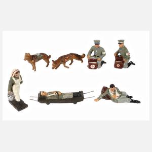 Massefiguren als Lazarettgruppe