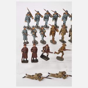 Konvolut Massesoldaten als Amerikaner/Engländer