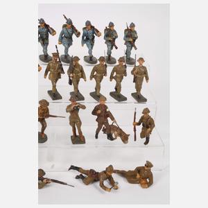 Konvolut Massesoldaten als Amerikaner/Engländer