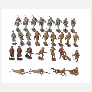 Konvolut Massesoldaten als Amerikaner/Engländer