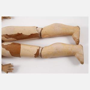 Zwei große Armand Marseille Porzellankopfpuppen