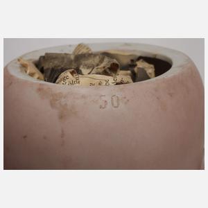 Große Hertel, Schwab & Co. Porzellankopfpuppe