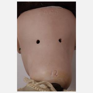 Große Porzellankopfpuppe mit Zugstimme