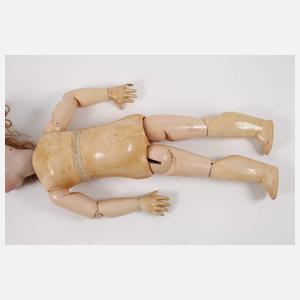 Große Porzellankopfpuppe mit Zugstimme