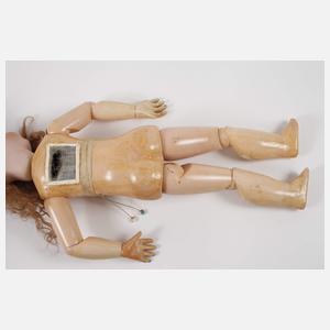 Große Porzellankopfpuppe mit Zugstimme