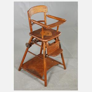 Naether Kinderstuhl mit Zeppelinmotiv