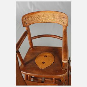 Naether Kinderstuhl mit Zeppelinmotiv