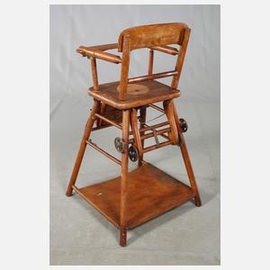 Naether Kinderstuhl mit Zeppelinmotiv