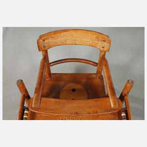 Naether Kinderstuhl mit Zeppelinmotiv