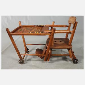 Naether Kinderstuhl mit Zeppelinmotiv